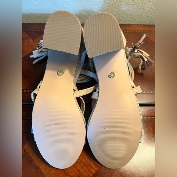 XOXO Elle Tan Tassel Sandals - Picture 7 of 8